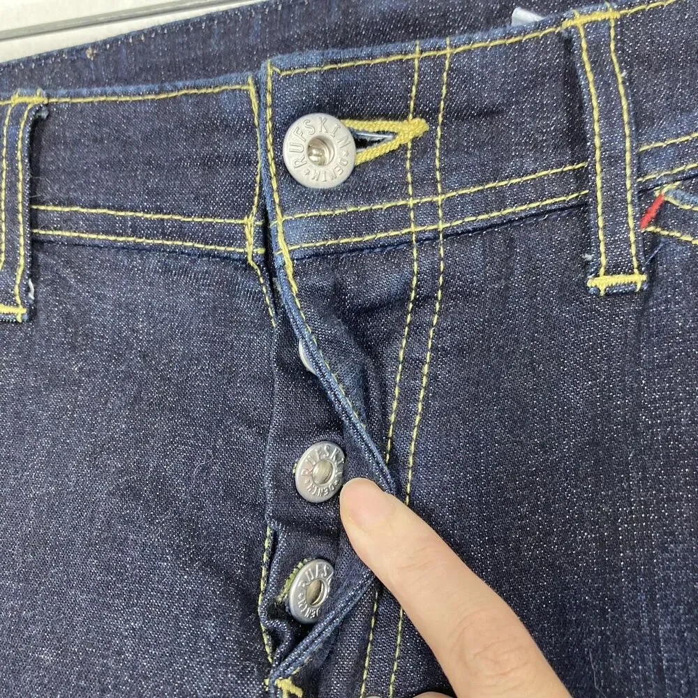 Rufskin Matchstick Jeans Mens 30 Blue Dark Wash Slim Straight Leg Stretch - Picture 14 of 16